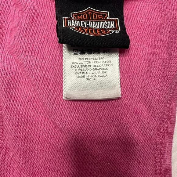 Harley Davidson Vintage 2000s Pink  Tank Size Large - Picture 4 of 4